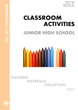 Classroom Activities: Junior High School