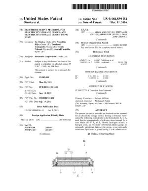 (12) United States Patent (10) Patent No.: US 9,466,839 B2 Otsuka Et Al