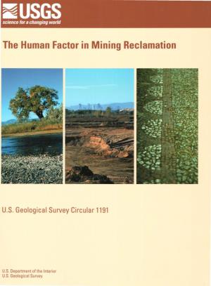 The Human Factor in Mining Reclamation