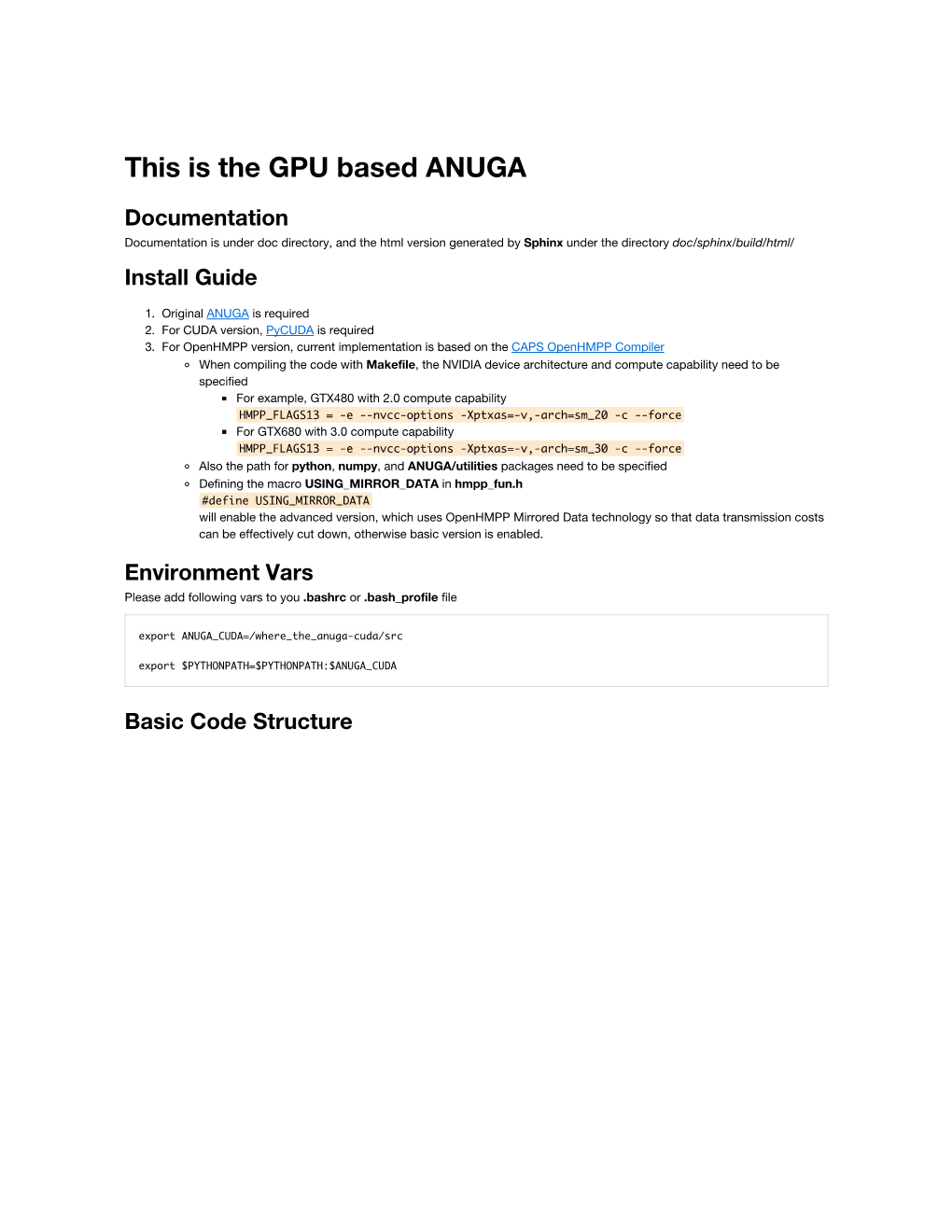 This Is the GPU Based ANUGA
