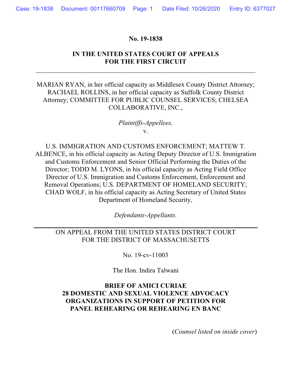 Brief of Amicus Curiae of 28 Domestic