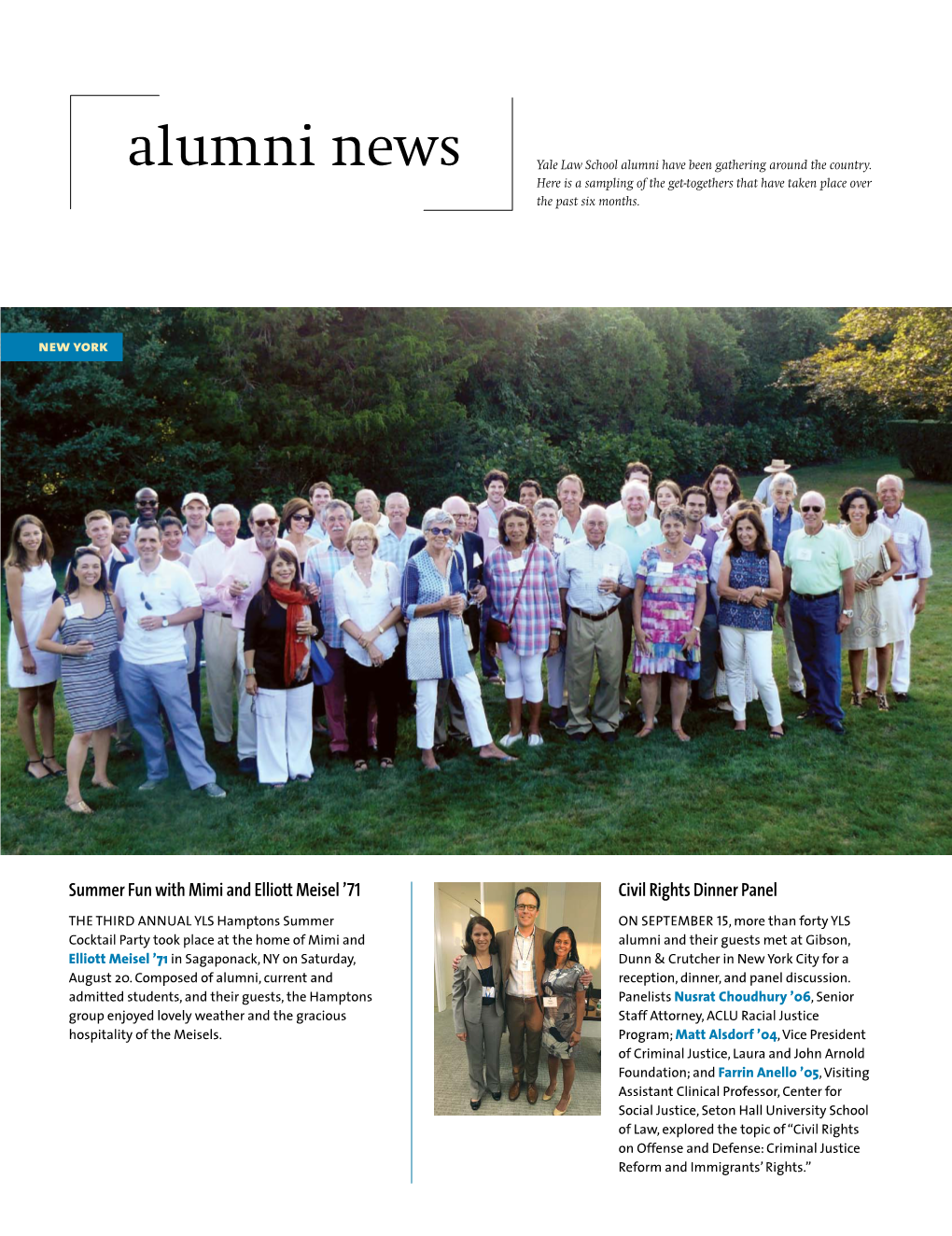 Alumni News Yale Law School Alumni Have Been Gathering Around the Country