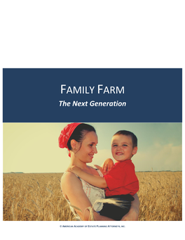 FAMILY FARM the Next Generation