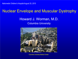Nuclear Envelope and Muscular Dystrophy