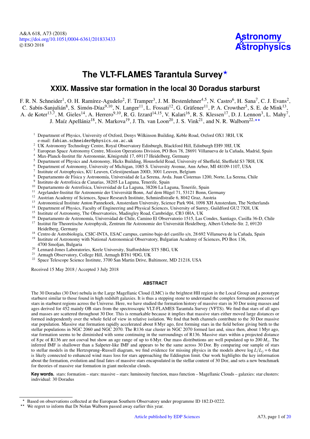 The VLT-FLAMES Tarantula Survey? XXIX