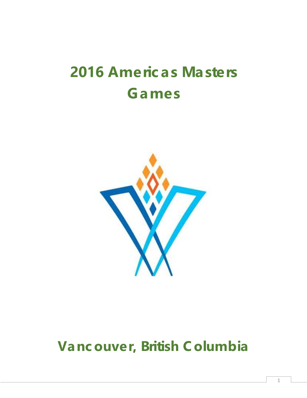 2016 Americas Masters Games