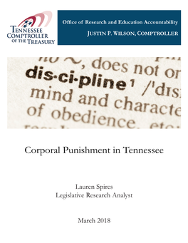 Corporal Punishment in Tennessee