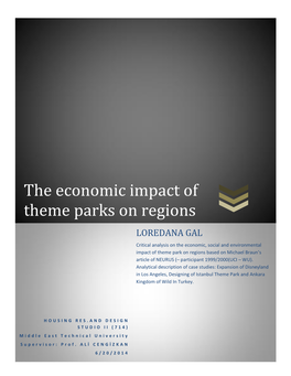 The Economic Impact of Theme Parks on Regions