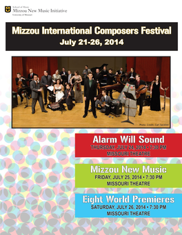 Alarm Will Sound Mizzou New Music Eight World Premieres Mizzou