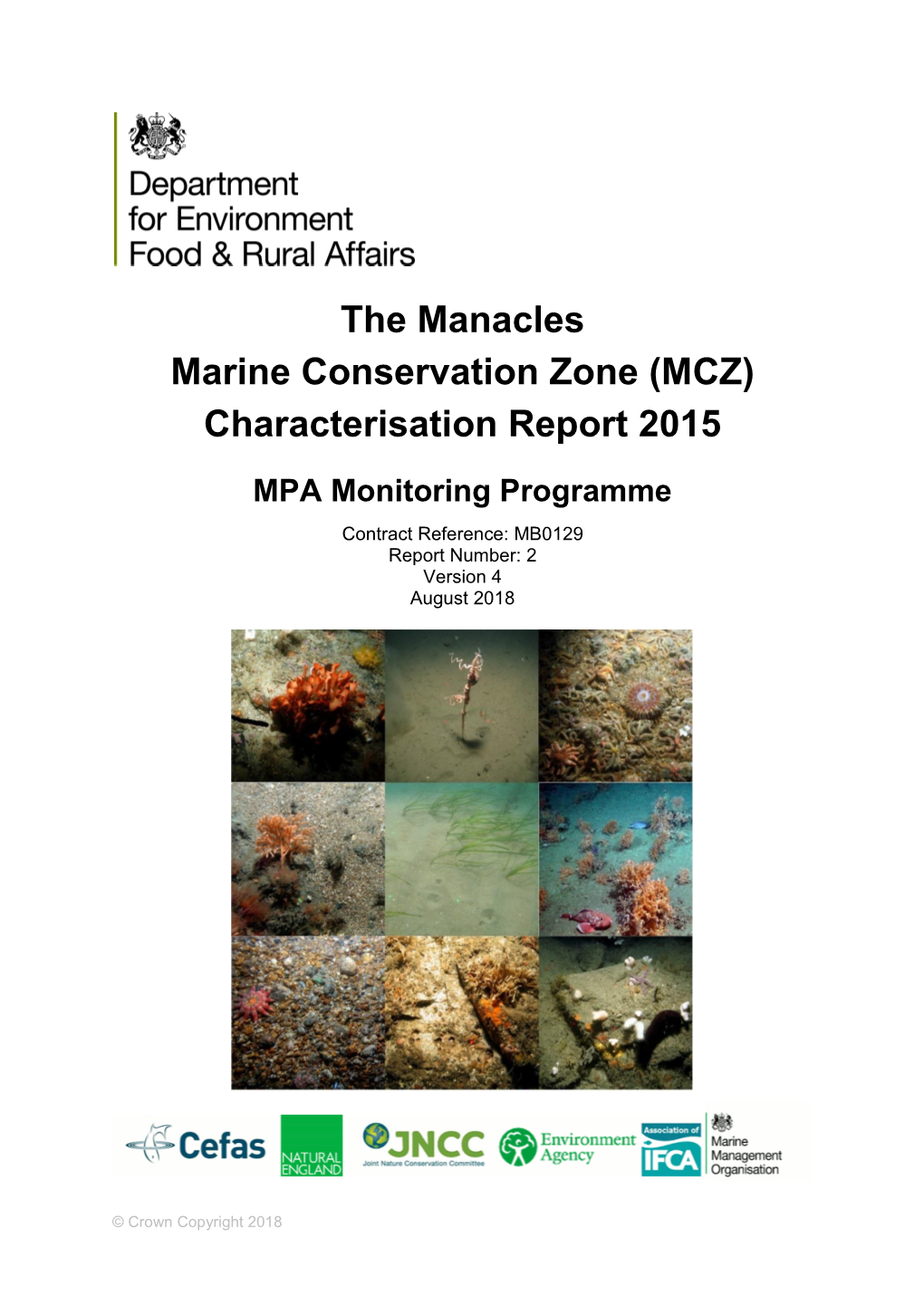 The Manacles Marine Conservation Zone (MCZ) Characterisation Report 2015