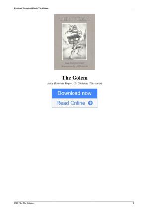 The Golem by Isaac Bashevis Singer , Uri Shulevitz (Illustrator)