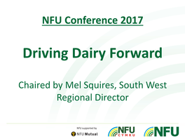 Driving Dairy Forward