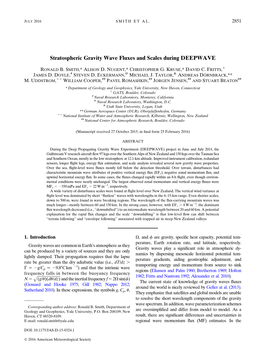 Stratospheric Gravity Wave Fluxes and Scales During DEEPWAVE