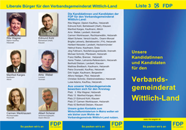 Verbandsgemeinderat Wittlich-Land Liste 3