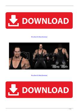 Wwe Raw Pc Mods Download