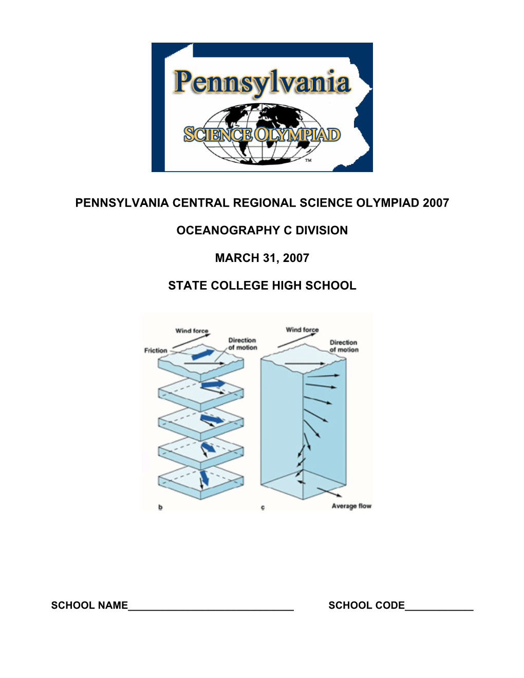 Pa Southeastern Regional Science Olympiad 2006