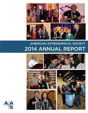 American Astronomical Society 2014 Annual Report