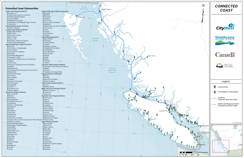 Connected Coast Communities Prince Rupert North Coast Regional District Regional District of Alberni-Clayoquot