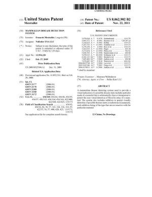 (12) United States Patent (10) Patent No.: US 8,062,902 B2 Mestrallet (45) Date of Patent: Nov