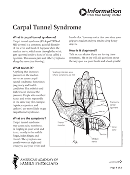 Carpal Tunnel Syndrome