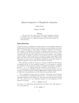 Quasi-Categories Vs Simplicial Categories