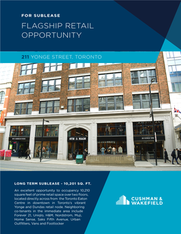 Flagship Retail Opportunity