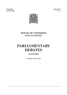 Whole Day Download the Hansard Record of the Entire Day in PDF Format. PDF File, 0.57