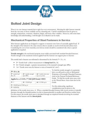 Bolted Joint Design