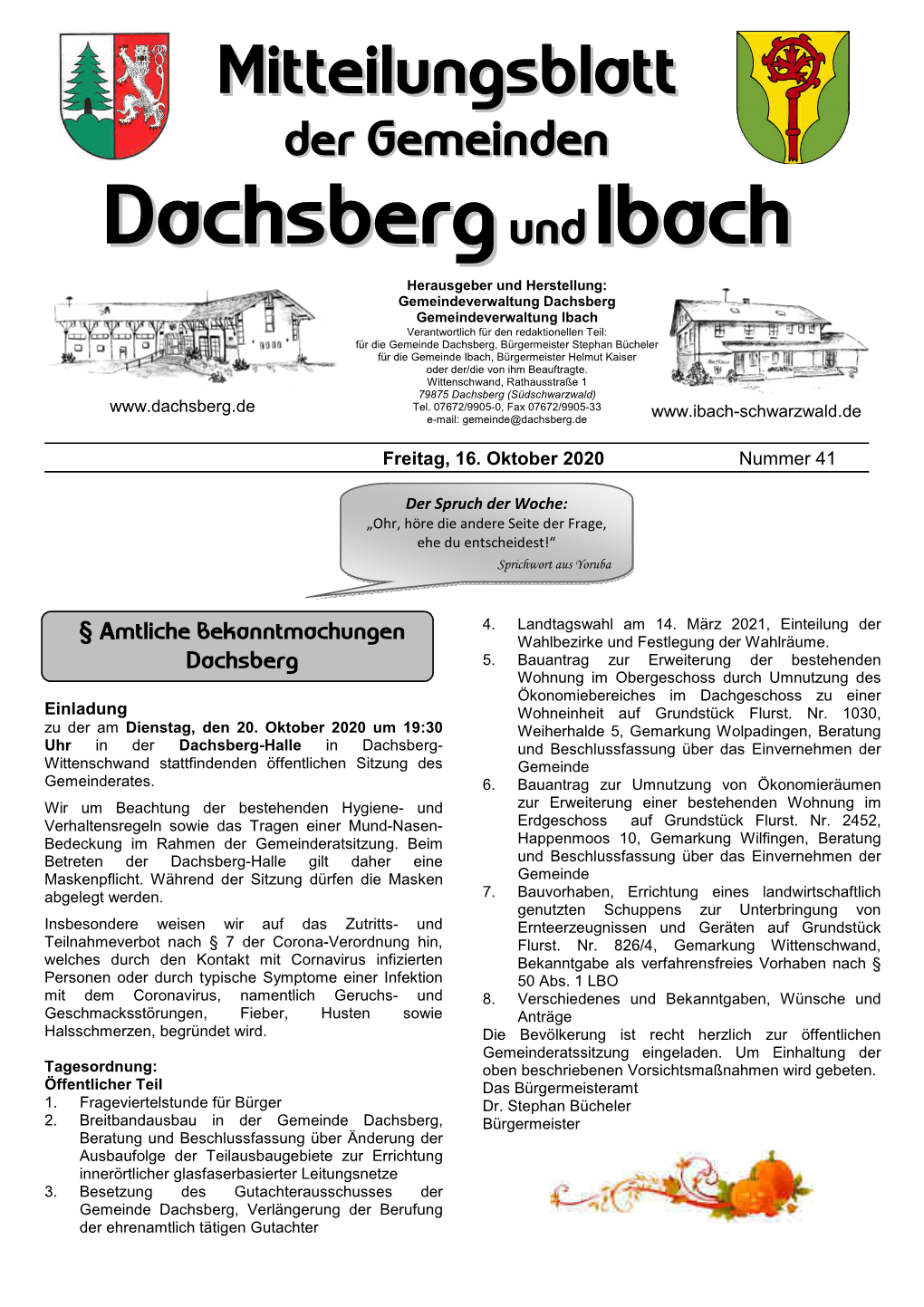 Dachsberg Undibach