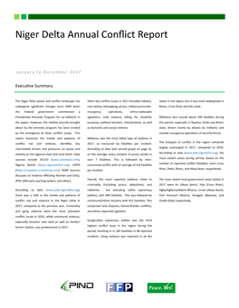 Niger Delta Annual Conflict Report