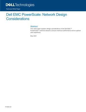 Dell EMC Powerscale Network Design Considerations