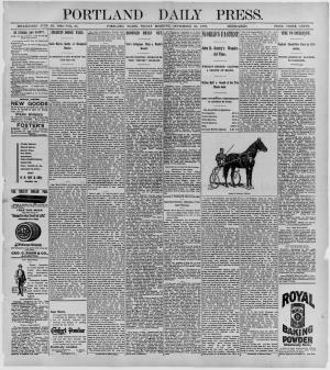 Portland Daily Press: September 25, 1896