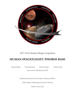 Human Spaceflight: Phobos Base
