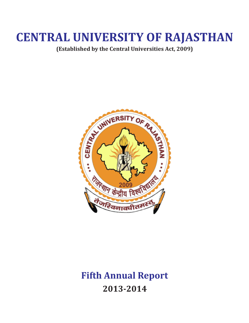 Fifth Annual Report 2013-2014