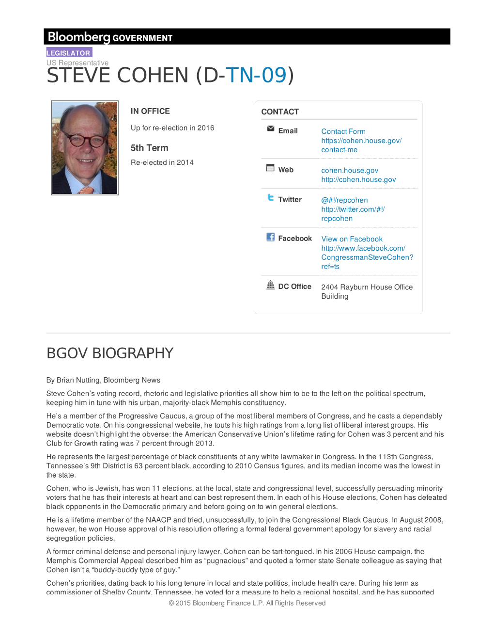Steve Cohen (D-Tn-09)