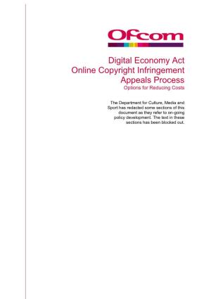 Digital Economy Act Appeals Process