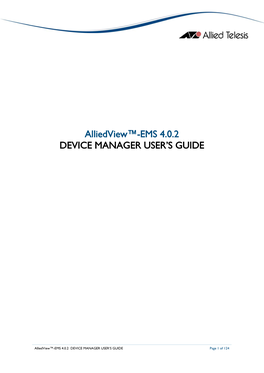 EMS 4.0.2 Device Manager User's Guide