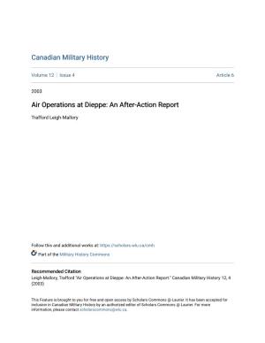 Air Operations at Dieppe: an After-Action Report