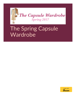 The Spring Capsule Wardrobe