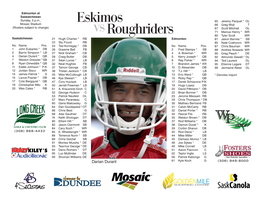 Roughriders Roster July3.Indd