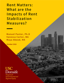 Rent Matters: What Are the Impacts of Rent Stabilization Measures?