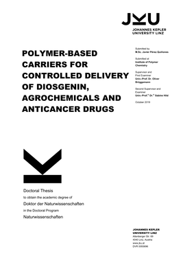 Polymer-Based Carriers for Controlled Delivery Of