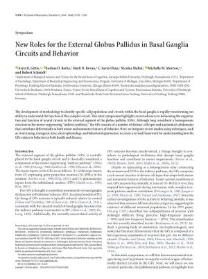 New Roles for the External Globus Pallidus in Basal Ganglia Circuits and Behavior