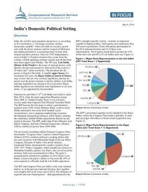 India's Domestic Political Setting