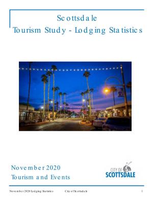 Scottsdale Tourism Study - Lodging Statistics