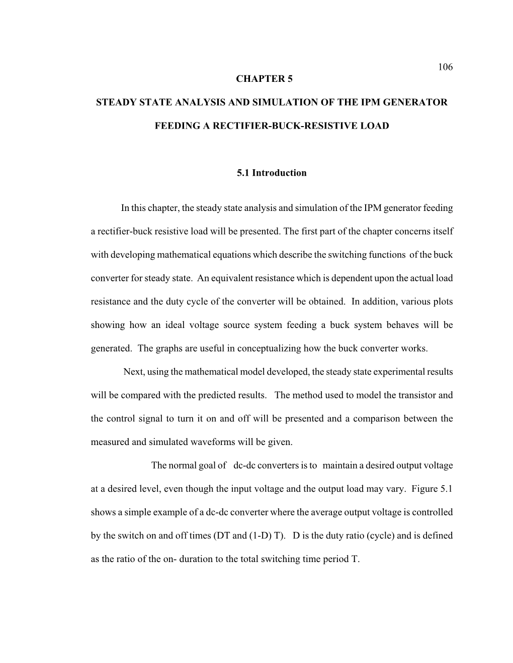 106 Chapter 5 Steady State Analysis and Simulation Of