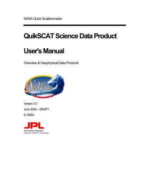 Quikscat Science Data Product User's Manual
