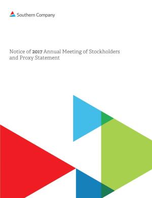 Notice of 2017 Annual Meeting of Stockholders and Proxy Statement Investor Fact Sheet
