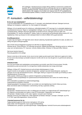 IT- Konsulent - Velferdsteknologi