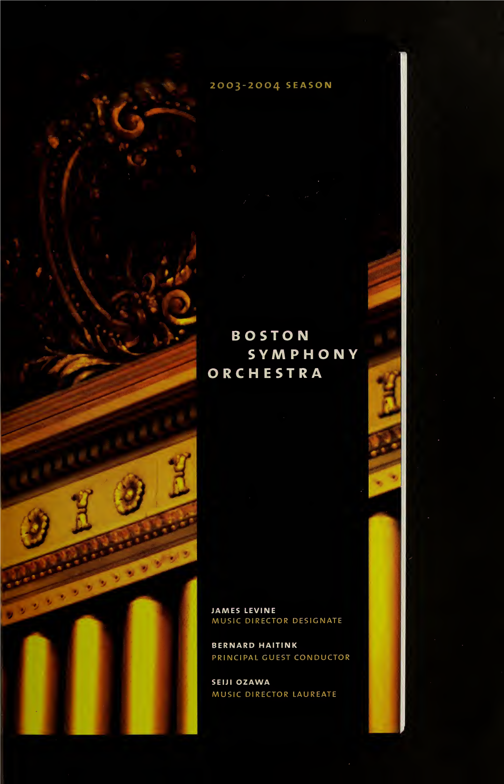 Boston Symphony Orchestra Concert Programs, Season 123, 2003